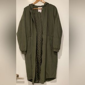 green bb dakota medium long light jacket